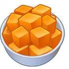 Pumpkin cubes