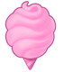 Raspberry cotton candy