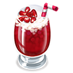 Pomegranate iced juice