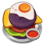 Black-bun burger