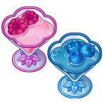 Blue Velvet and Raspberry Velour berry drinks